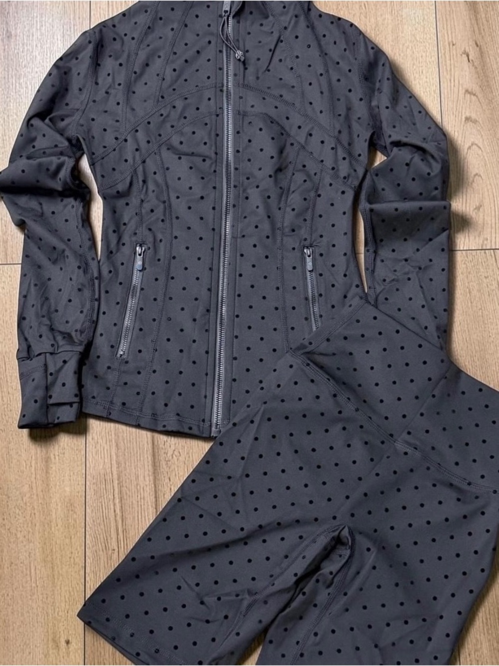 Lululemon Black Polka Dot set